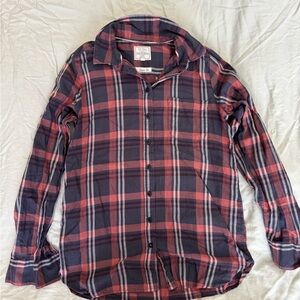 Fat Face Dusty Pink and Blue Plaid Size Small